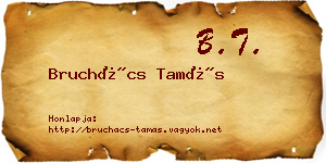 Bruchács Tamás névjegykártya